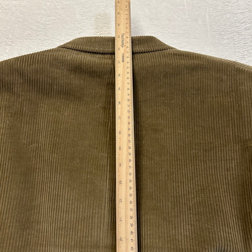 Orvis Corduroy Sport Coat Vintage Leather Button Elbow Patch Mens XL Brown Tan - Picture 8 of 10